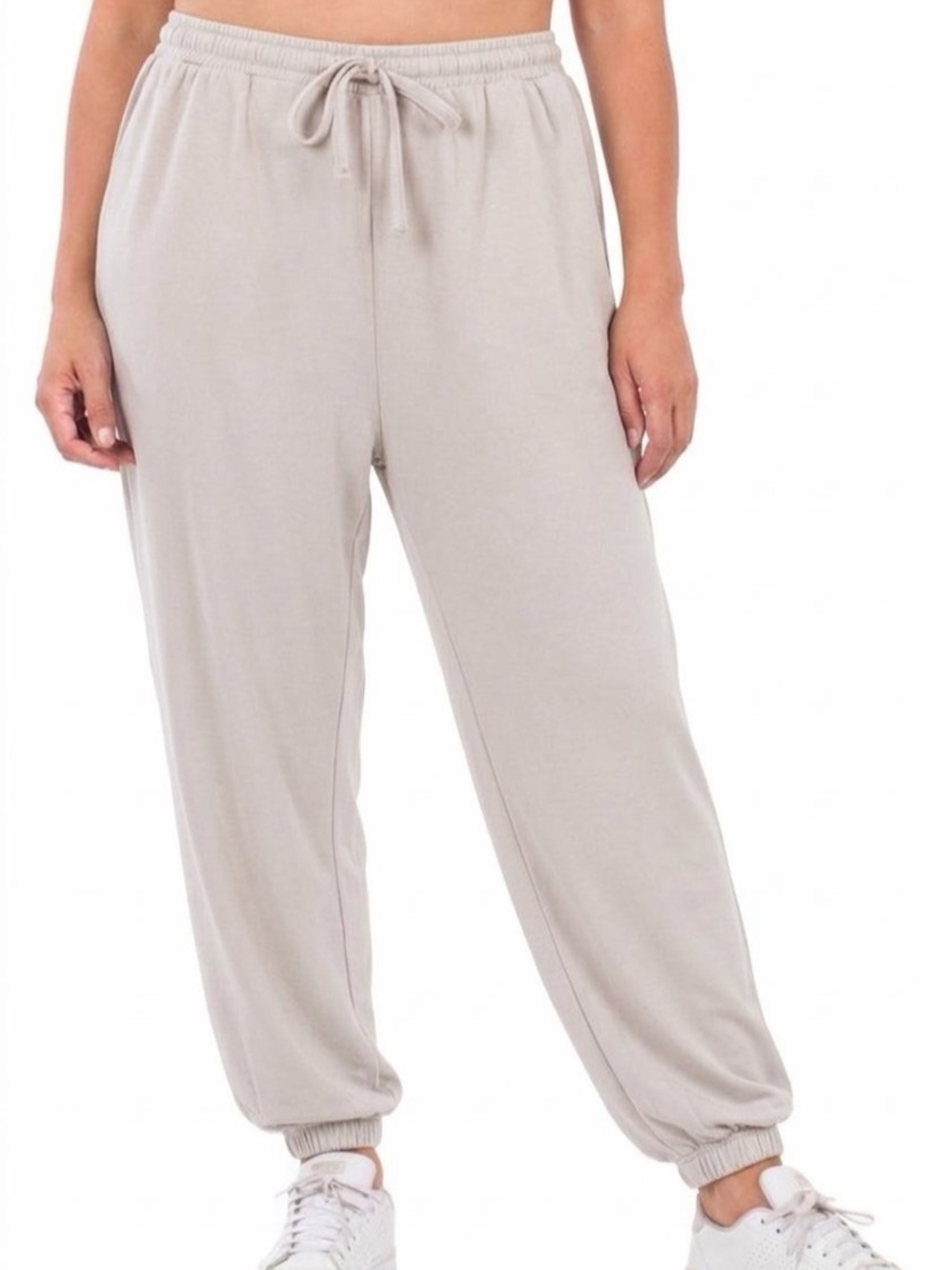 Zenana Plus Size Soft French Terry Jogger Pants